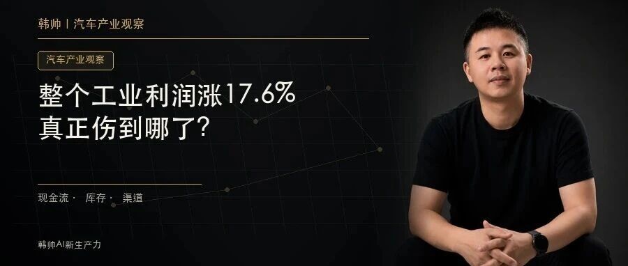 整个工业利润涨17.6%,汽车却跌20.4%:价格战真正伤到哪了? 文章封面