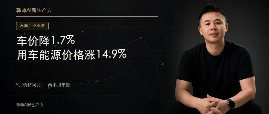 9月车价降1.7%、用车能源价格涨14.9%:买车便宜了,用车账却变了 文章封面
